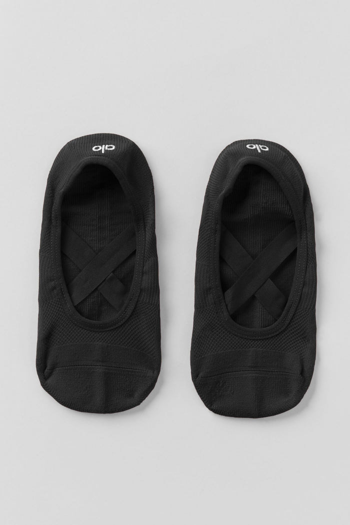 Chaussette Barre Pivot Femme - Noir