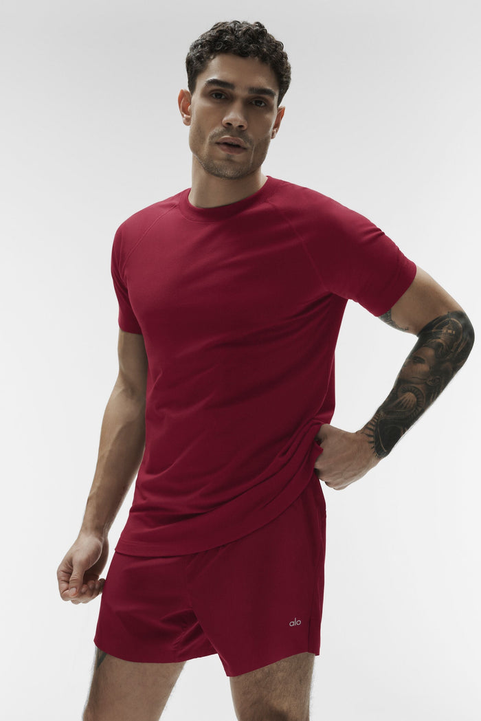 Manche Col Rond Vapor - Grenat