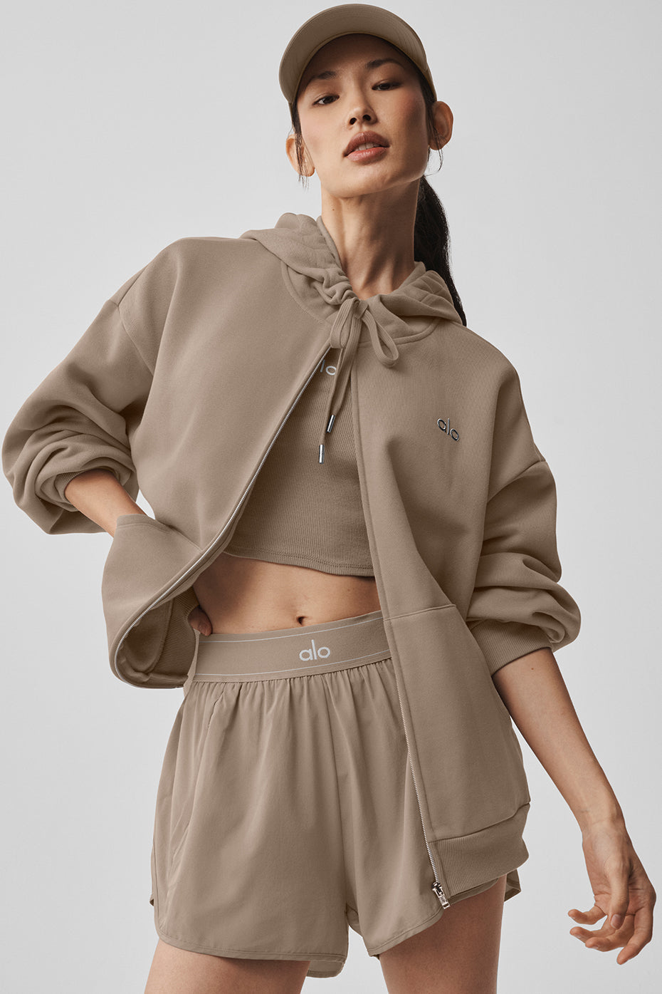 Sweat Zippé à Capuche