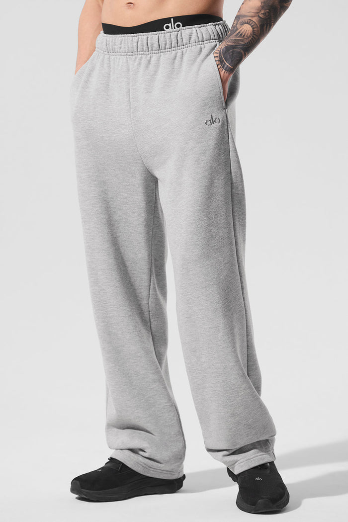 Jogging Jambe Droite - Gris Chiné